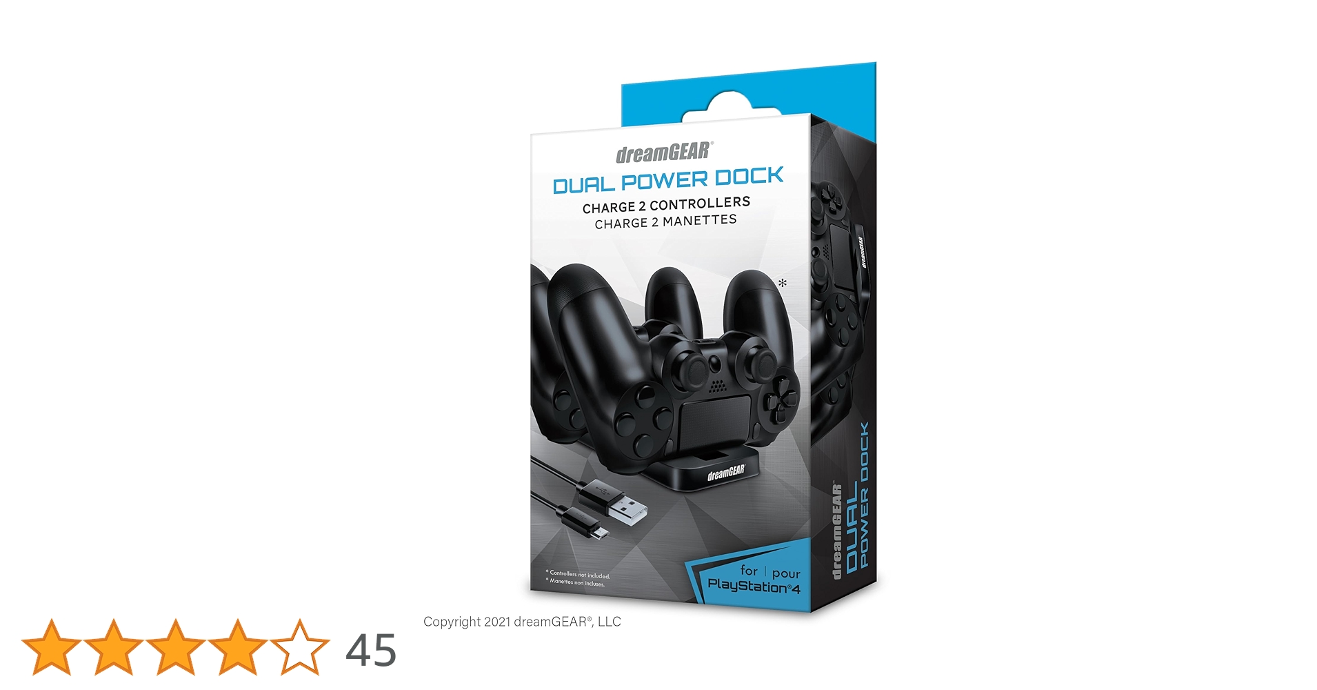 Amazon.co.jp: dreamGEAR PS4デュアルパワードック ブラック